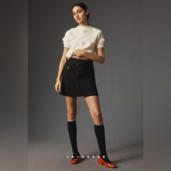 NWT Maeve x Anthropologie Tweed Mini Skirt - Picture 3 of 6